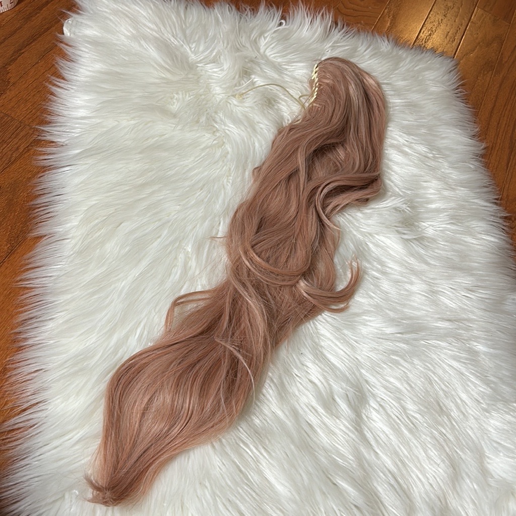 Pink Cosplay Long Ponytail Clip/Claw Nwot
